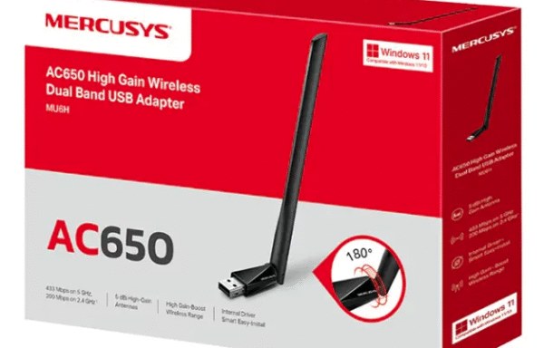 Placa De Red Wifi Adaptador 5ghz Mercusys Dual Band Ac650